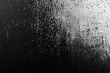 Poster - Subtle grunge texture with a smooth gradient from deep black to muted gray, ideal for minimalist and industrial designs