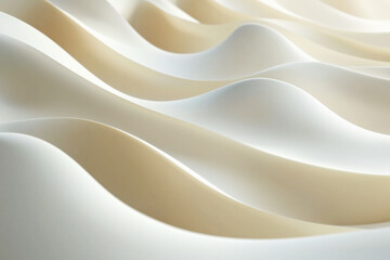 Poster - Elegant minimalist gradient pattern transitioning from white to soft cream for a refined aesthetic in high resolution