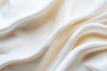 Poster - Elegant gradient texture with smooth transitions from white to soft cream in a minimalist style designed for an airy aesthetic