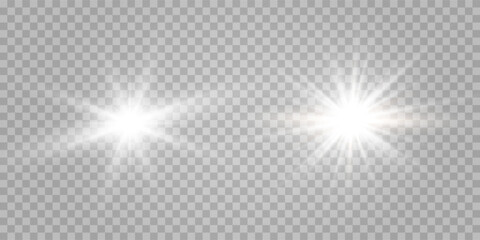 Wall Mural - glow light effect. star burst with sparkles.sun.