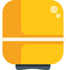 Poster - yellow expansion tank being a vital part of a well functioning heating system in a modern house