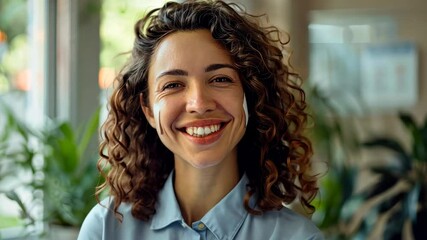 Canvas Print - The Smiling Young Woman