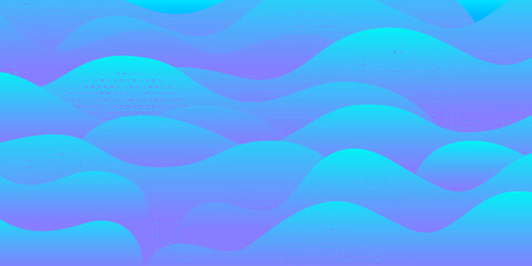 Poster - Abstract pattern background. Vector creative pattern texture. Color wave template presentation design with blue line and purple dots.