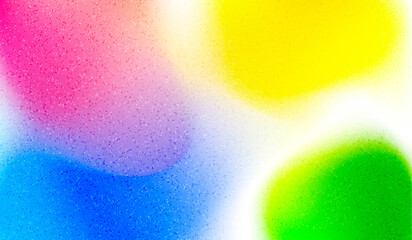 Fototapete - Abstract Gradient Background with Blur Color Gradation. Vector Neon Colored Gradient with Grain Noise Texture. Splash Vibrant Blob Pattern
