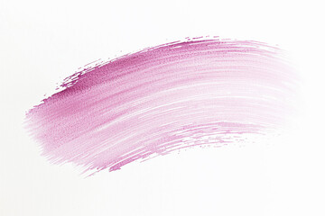 Poster - Soft pastel pink watercolor brush stroke on a clean white background showcasing delicate gradients and artistic flair