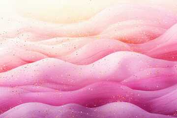 Poster - Soft watercolor texture in pastel pink with golden specks and smooth gradients for artistic luxury