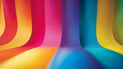 Poster - Abstract, modern rainbow, colorful background with gradient stripes. Pride month, lesbian, gay, bisexual, transgender, and LGBTQ pride concept backdrop, wallpaper
