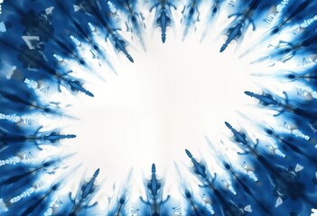 Poster - Abstract tie dye pattern in shades of blue, white. Indigo dyed fabric with spiral patterns. Bohemian style. Ink background. Fashionable design. Fantasy art. Watercolor effect. Abstract batik.