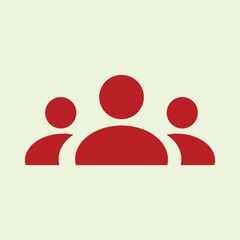 Poster - Teamwork icon. Teamwork symbol.  avatar. User profile icon. Avatar profile picture icon. Flat design style. Resources graphic element design user icon for ui button apps