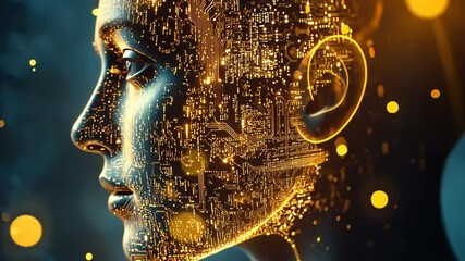 Poster - Exploring the fusion of technology and humanity in a captivating digital art experience. Generative AI