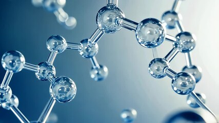 Poster - Exploring the intricate world of molecules and their mesmerizing structures in a stunning scientific journey. Generative AI