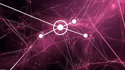 Poster - Exploring the captivating dance of lights and patterns in a mesmerizing digital landscape. Generative AI