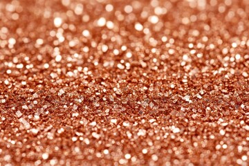 Poster - Rose gold glitter surface sparkling and creating a festive blurred background