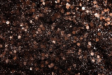Poster - Brown glitter creates a shimmering, textured background, perfect for adding a touch of sparkle to any project