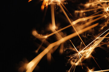 Wall Mural - handheld sparkler on fire