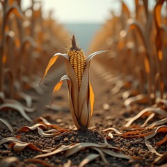 Sticker - A mature ear of corn on the cob