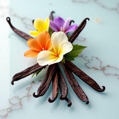 Canvas Print - Aromatic, fragrant, and versatile, vanilla is a popular spice used in baking and cooking