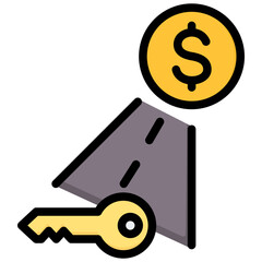 Poster - Market Opportunity Outline Color Icon