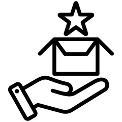 Aufkleber - Product Outline Icon