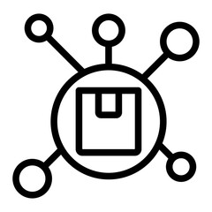 Aufkleber - Distribution Outline Icon