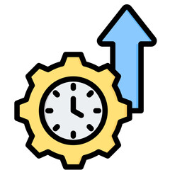 Poster - Efficiency Outline Color Icon