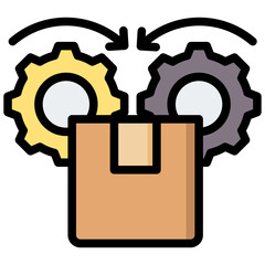 Poster - Productivity Outline Color Icon