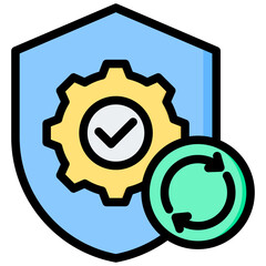 Poster - Autonomous Maintenance Outline Color Icon