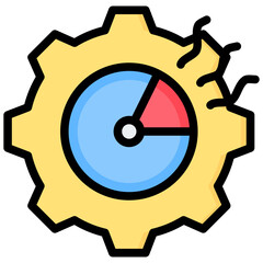Poster - Time Failure Outline Color Icon