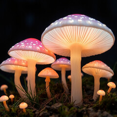 mushrooms in the forest