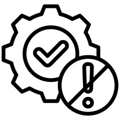 Poster - Zero Defect Outline Icon