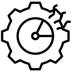Poster - Time Failure Outline Icon