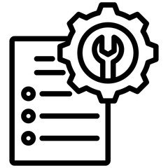 Poster - Tool Maintenance Report Outline Icon