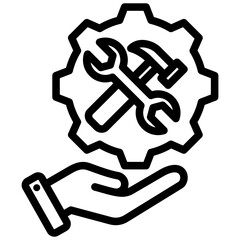 Poster - Repair Outline Icon