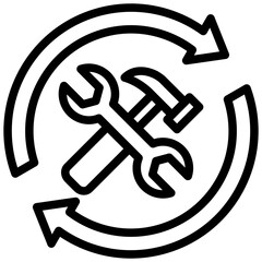 Poster - Maintenance Outline Icon