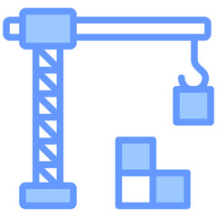Poster - Construction Blue Icon