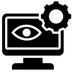 Poster - Monitoring Software Glyph Icon