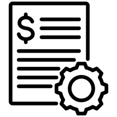 Poster - Budget Outline Icon
