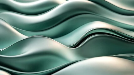 Poster - Sleek waves of color undulating gracefully in a serene abstraction inspired by nature's elegance. Generative AI