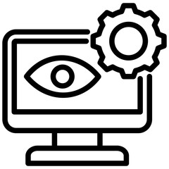 Poster - Monitoring Software Outline Icon