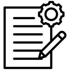 Poster - Project Contract Outline Icon