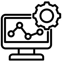 Poster - Analytics Software Outline Icon
