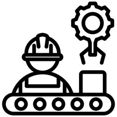 Poster - Manufacture Outline Icon