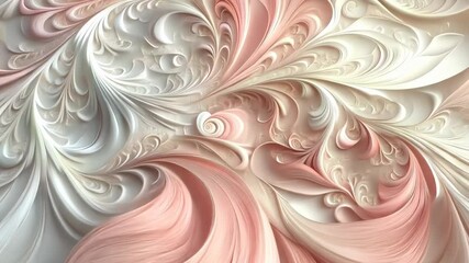 Poster - Swirls of elegance and grace in delicate pastel hues create an enchanting visual symphony of abstract art. Generative AI