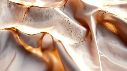 Poster - Captivating golden threads weave through luscious fabric at twilight inspiration. Generative AI