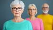 © Paisan - Three Seniors in Stylish Sweaters Embrace Confidence and Connection in a Modern Portrait Setting. Low-Impact, High-Intensity Cardio Workout Concept