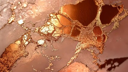 Poster - Discover the stunning beauty of molten metal art inspired by nature's patterns at a vibrant art studio. Generative AI