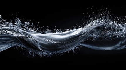 Poster - A dynamic perspective of a curling wave mid-motion, with translucent water and intricate foam details highlighted