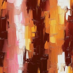 Aufkleber - Abstract Expressionism Textured Pattern Warm Light Cozy Design
