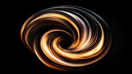 Poster - Mesmerizing Swirling Abstract Pattern with Dynamic Fluid Twists and Curls