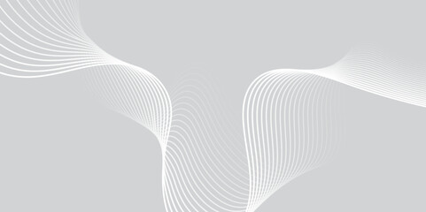 Poster - Wavy business curve lines on transparent background. Abstract ocean wave line background.